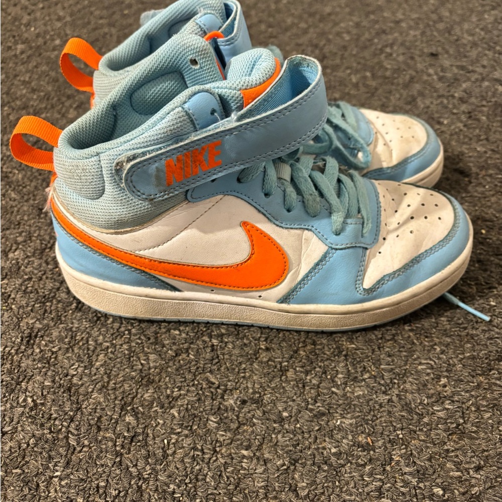 Nike Kids Sneakers - Light Blue and Orange